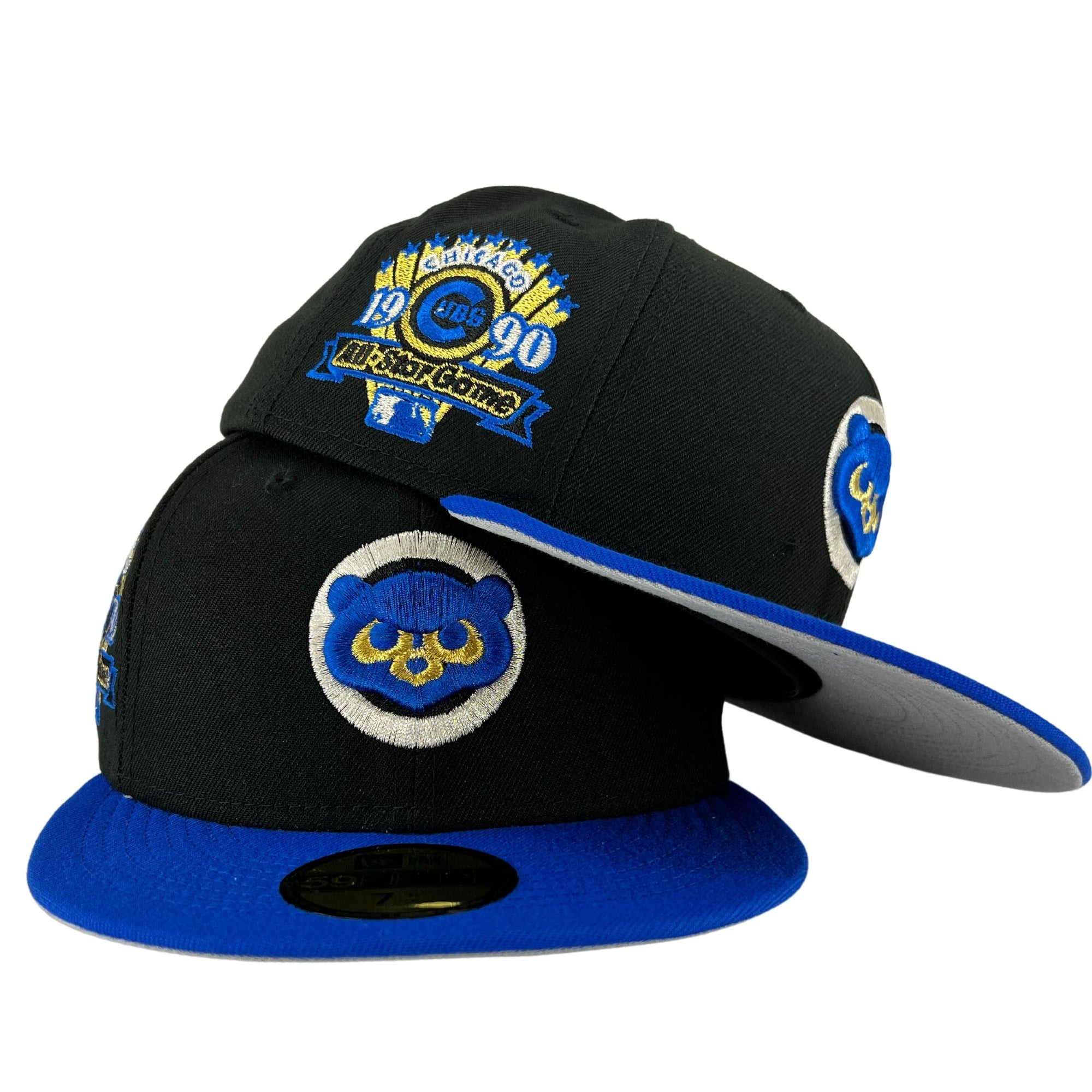 Chicago Cubs Black/Blue Bead/Grey UV New Era 59FIFTY Fitted Hat