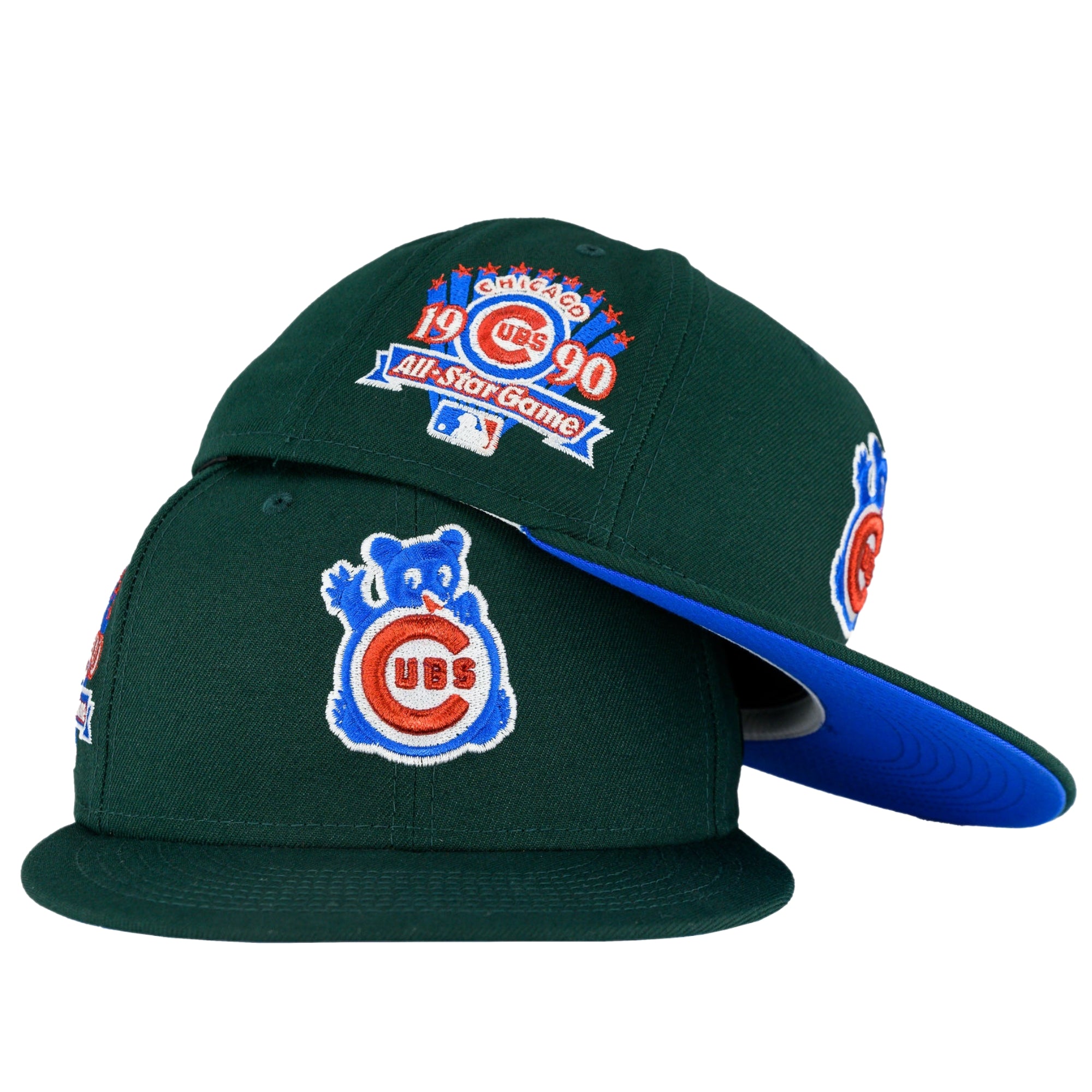 Chicago Cubs Dark Green/UV Bead Royal 1990 ASG New Era 59FIFTY 