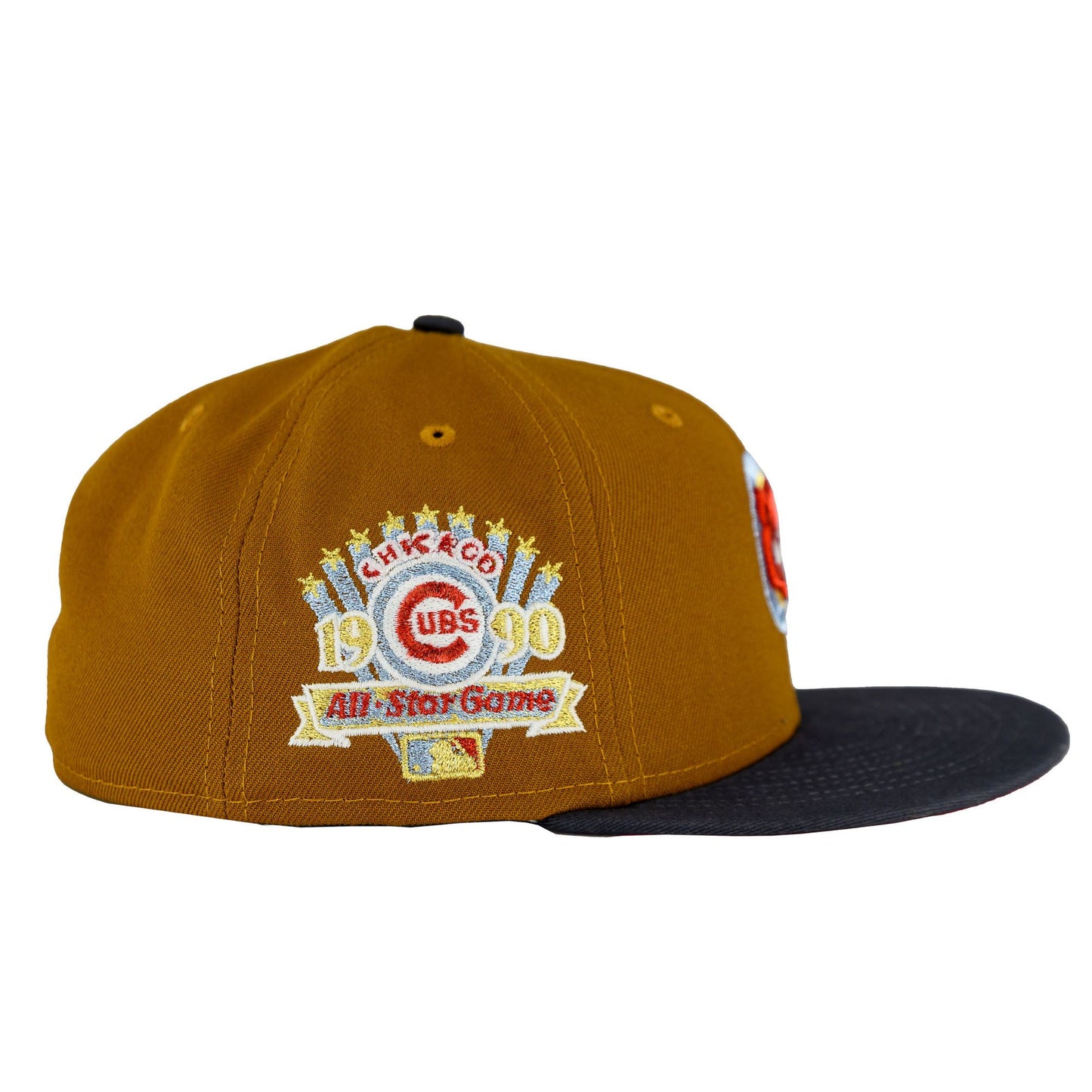 Chicago Cubs Toasted Peanut Graphite 1990 ASG New Era 59FIFTY Fitted Hat