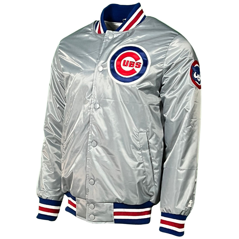 Chicago Cubs Grey Vintage Starter Jacket
