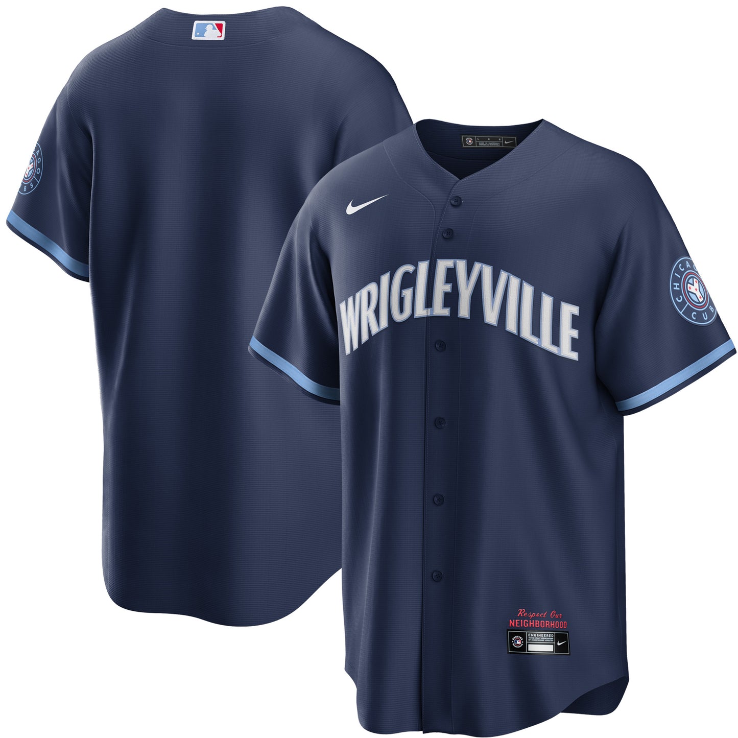 Chicago Cubs Nike Men's Navy City Connect Wrigleyville Replica Jersey ...