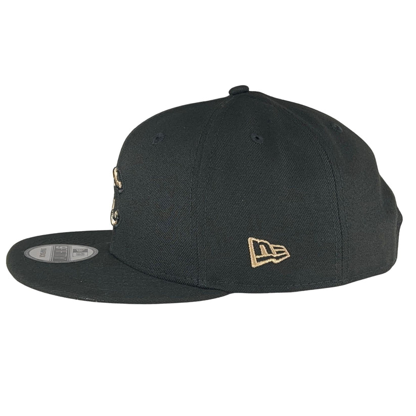 Chicago Cubs Cheetah Logo New Era 9FIFTY Black Snapback Hat – Clark ...