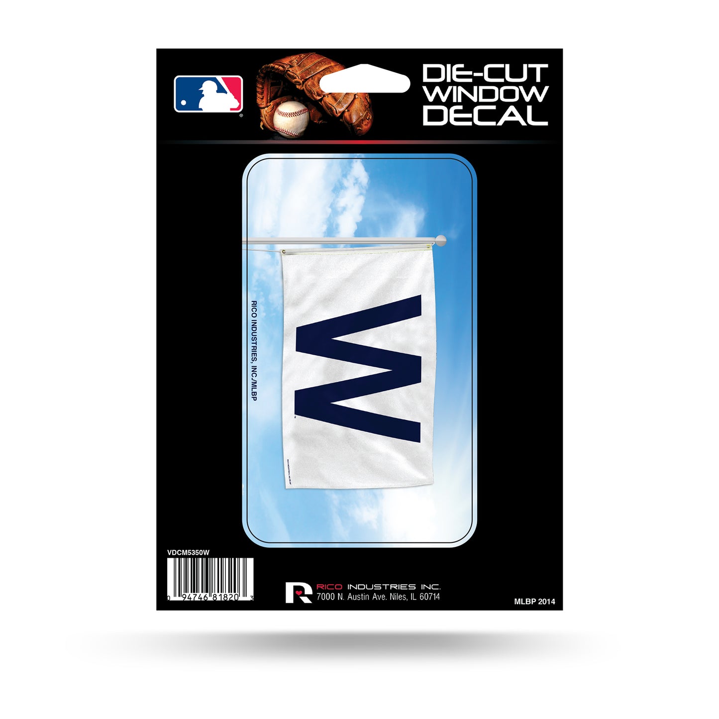 Cubs W decal stickers