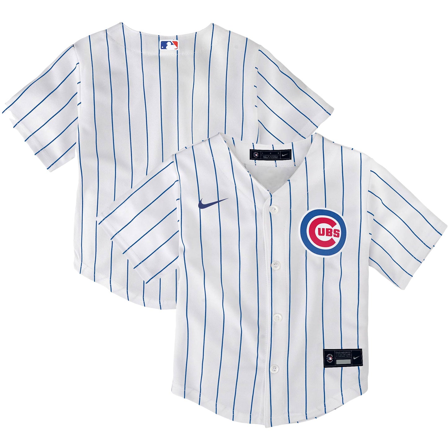 Chicago Cubs Nike Toddler Home Pinstripe Replica Jersey