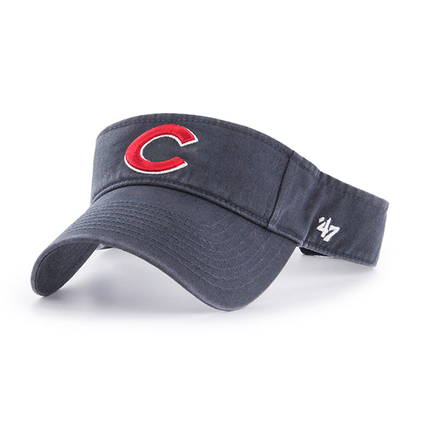 Chicago Cubs Vintage Navy C Clean Up Visor by '47