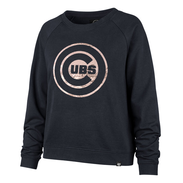 Cubs Navy w/ Silver/Rose Gold Sequin Bullseye Cosmo Crew
