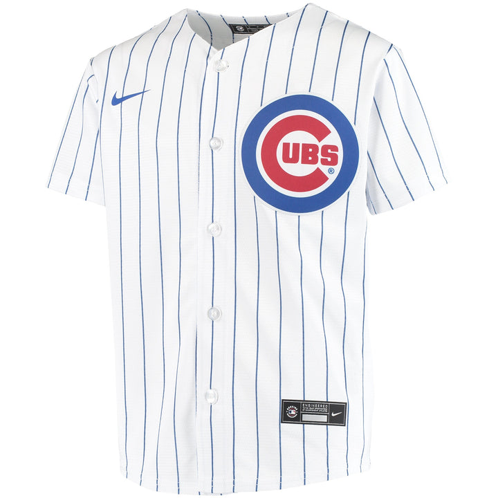 Chicago Cubs Youth Nike Home Pinstripe Replica Jersey - Clark