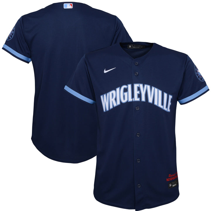Chicago Cubs Nike Youth Navy City Connect Wrigleyville Replica Jersey -  Clark Street Sports