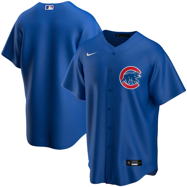 MLB Team Apparel Little Kids' Chicago Cubs Blue Logo T-Shirt