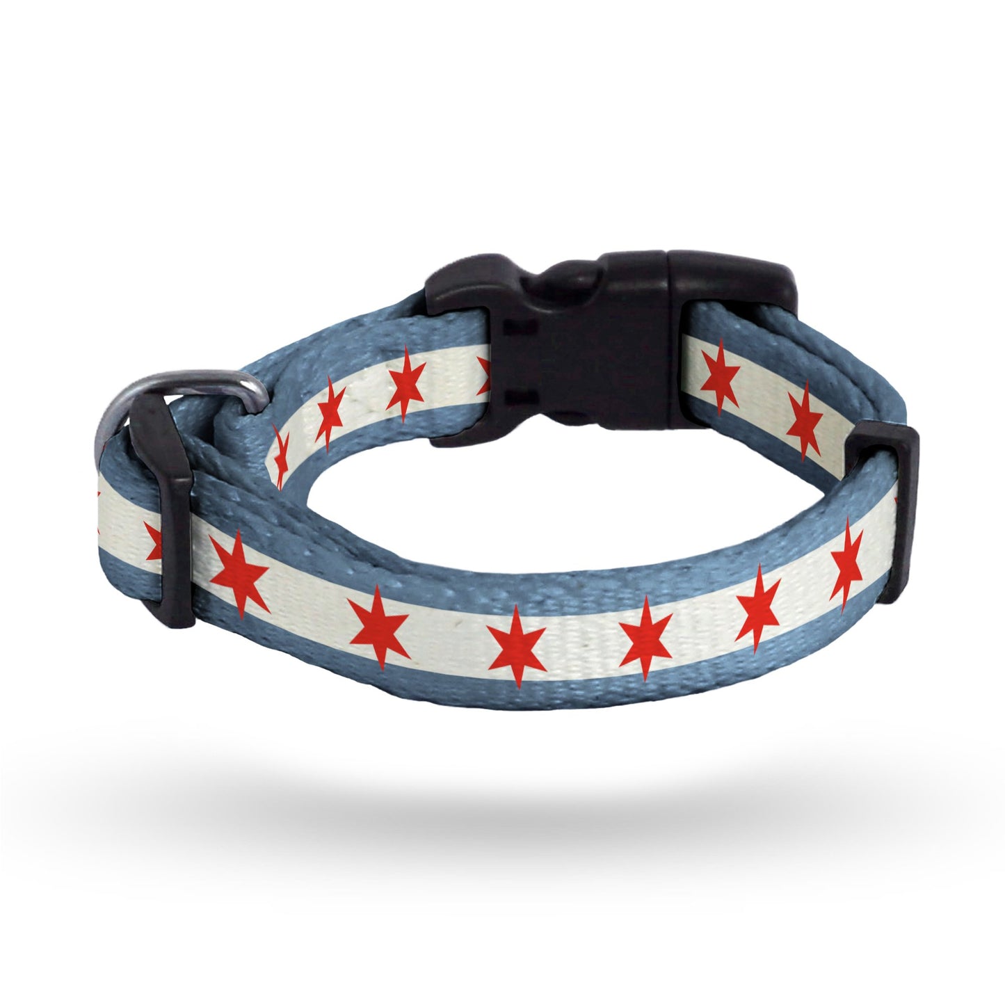 Chicago Flag Dog Collar