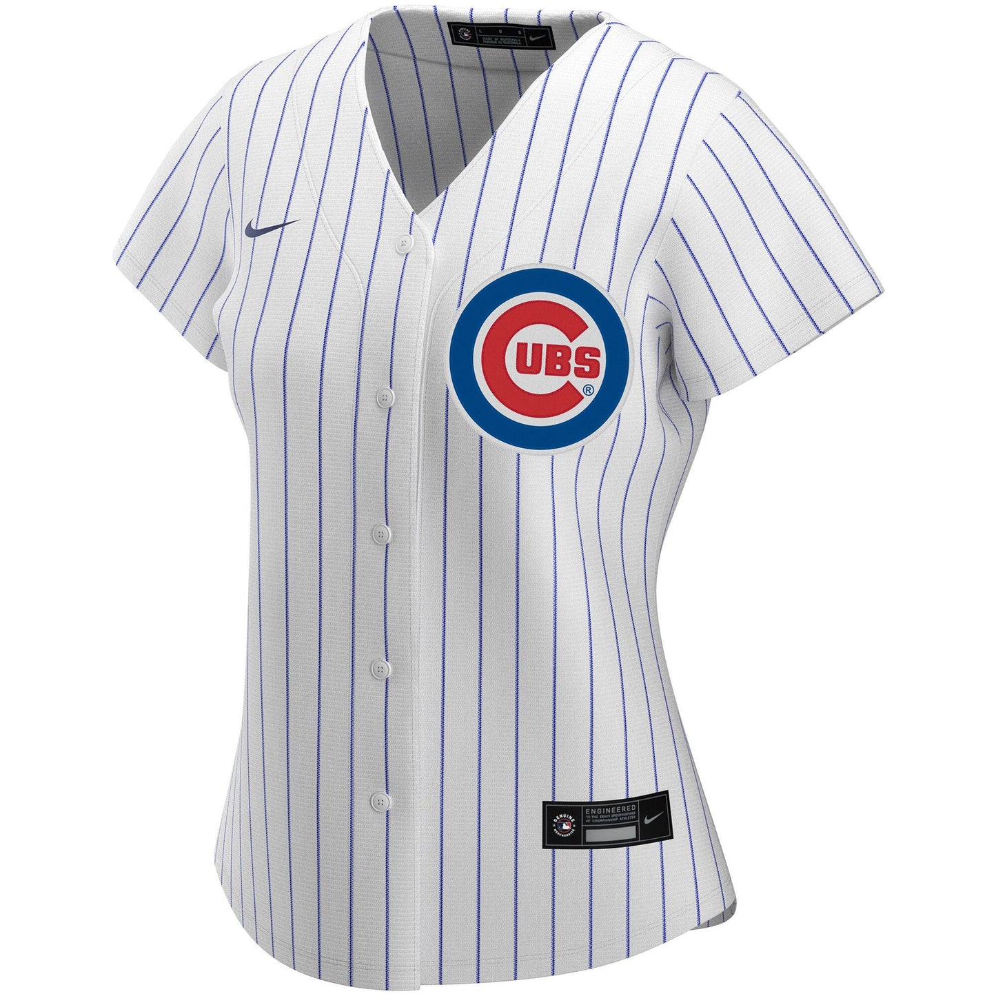 Chicago Cubs Home Pinstripe Women's Custom Nike Replica Jersey