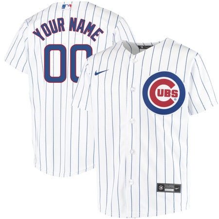 Chicago Cubs Youth Girls' Pink Replica Home Pinstripe Jersey - Clark Street  Sports