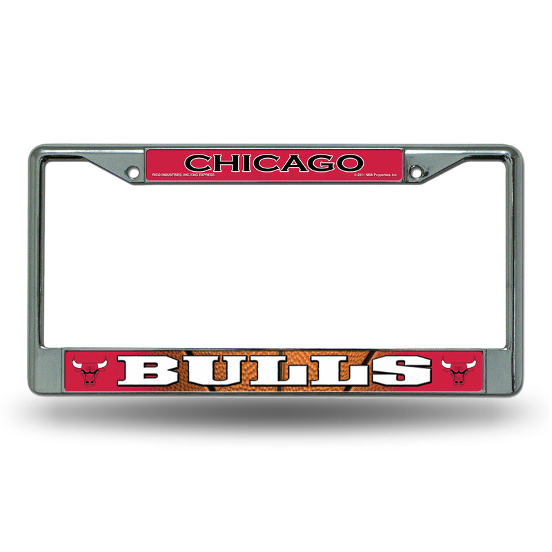 Chicago Bulls Chrome License Plate Frame