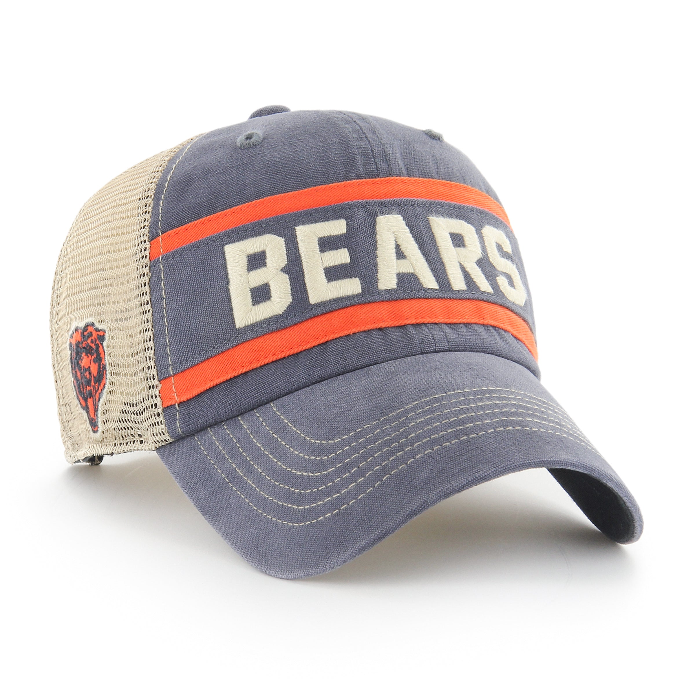 47 Men's '47 Navy Chicago Bears Franchise Logo Fitted Hat