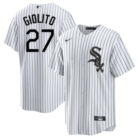 Chicago White Sox Nike Official Replica Home Jersey - Youth with Giolito 27  printing