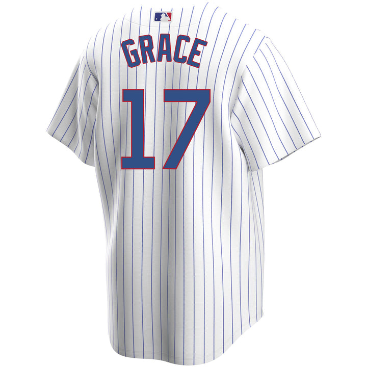 MARK GRACE Chicago Cubs 1992 Majestic Throwback Home Baseball