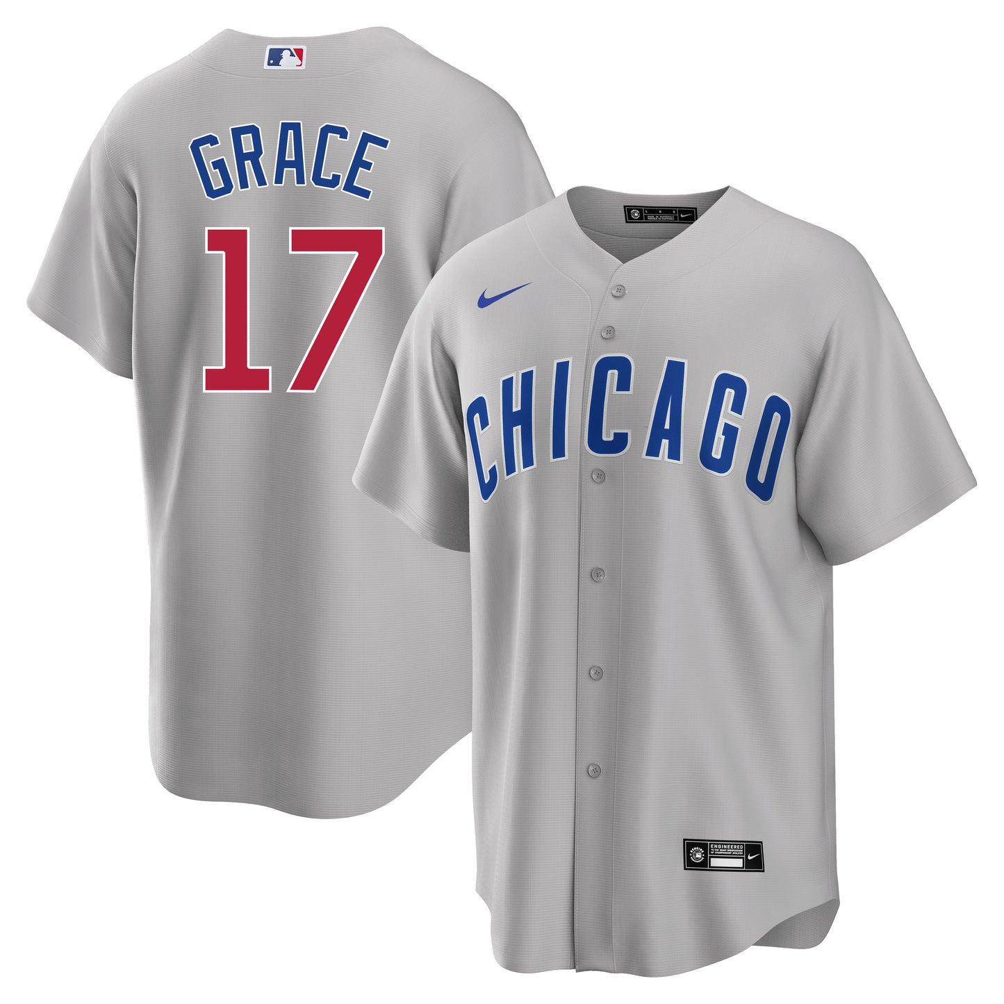 Mark Grace Chicago Cubs Road Gray Men's Replica Jersey