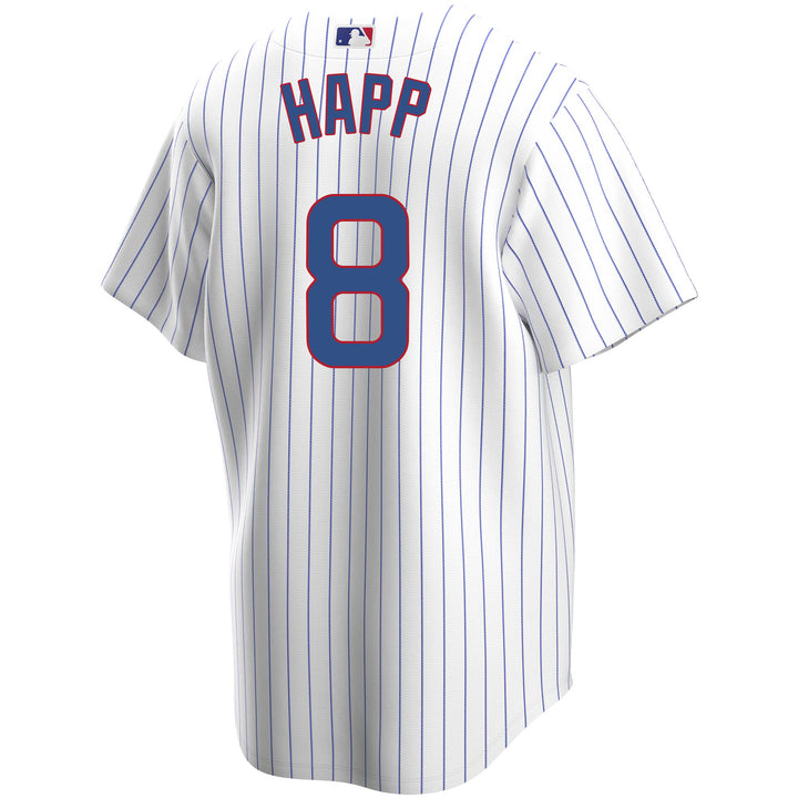 Chicago Cubs Nike Official Replica Home Jersey - Mens with Baez 9
