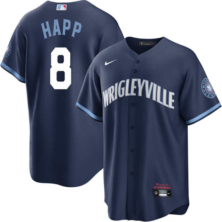 Ian Happ Chicago Cubs City Connect Wrigleyville Nike Men's Replica Jersey