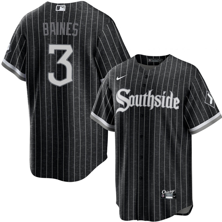 Harold Baines Chicago White Sox Nike Black City Connect Replica Men's Jersey