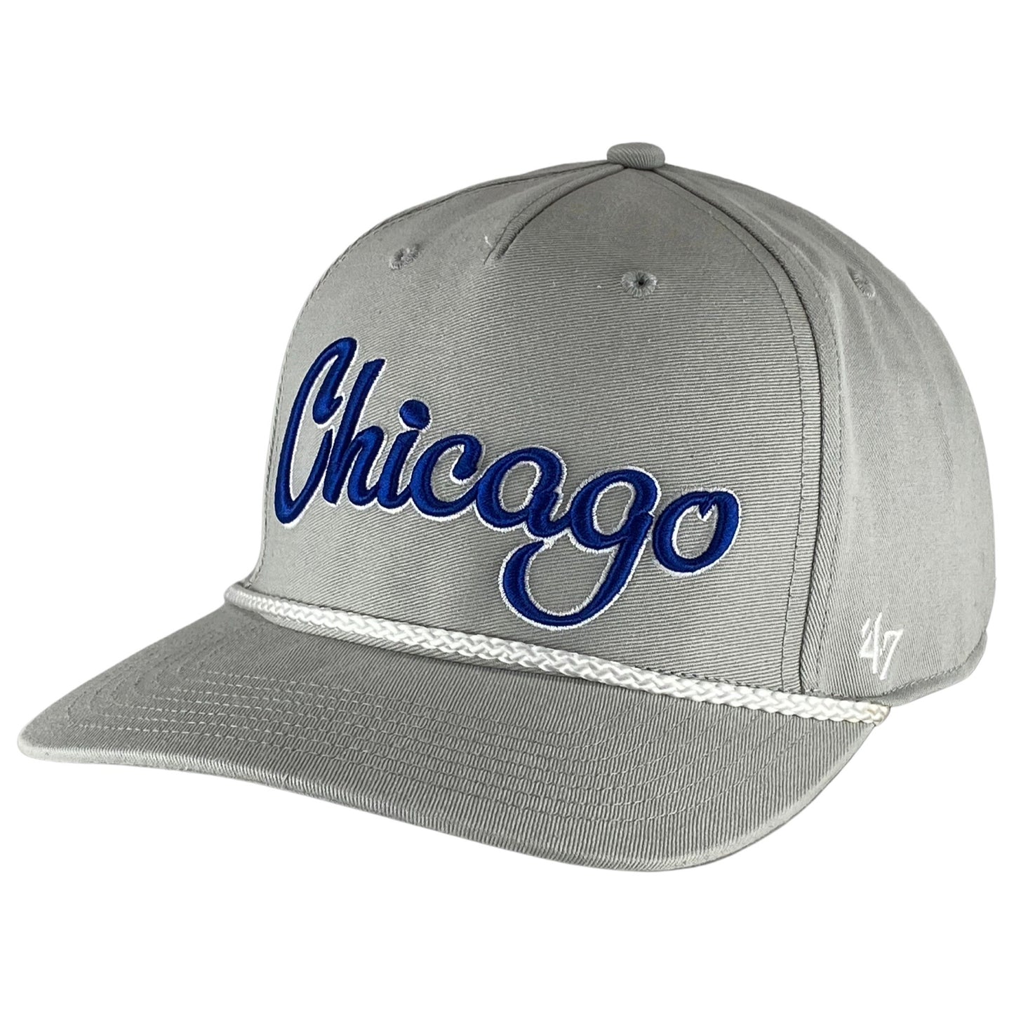 Chicago Cubs Grey Overhand Rope Script Adjustable Hat – Clark Street Sports