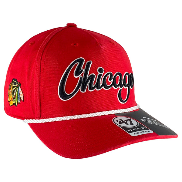 Chicago Blackhawks Black Indian Head Logo Adjustable Clean-Up Hat - Clark  Street Sports