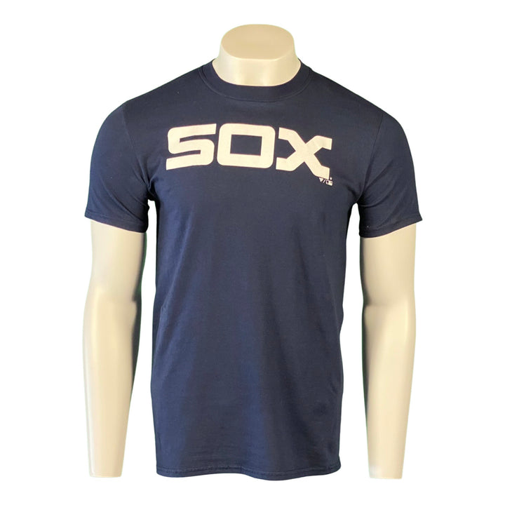 Chicago White Sox 1976 - 1986 Logo Navy Men's T-Shirt - Clark Street Sports