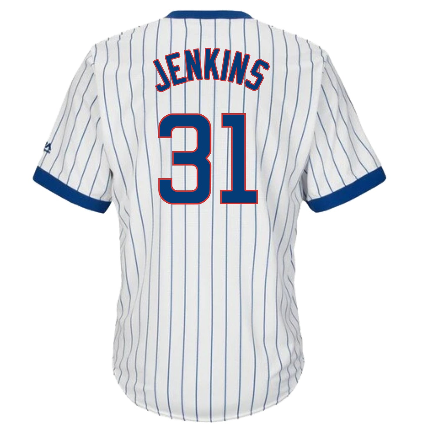 Fergie Jenkins Chicago Cubs Cooperstown White Pinstripe V-Neck Home Men's Jersey