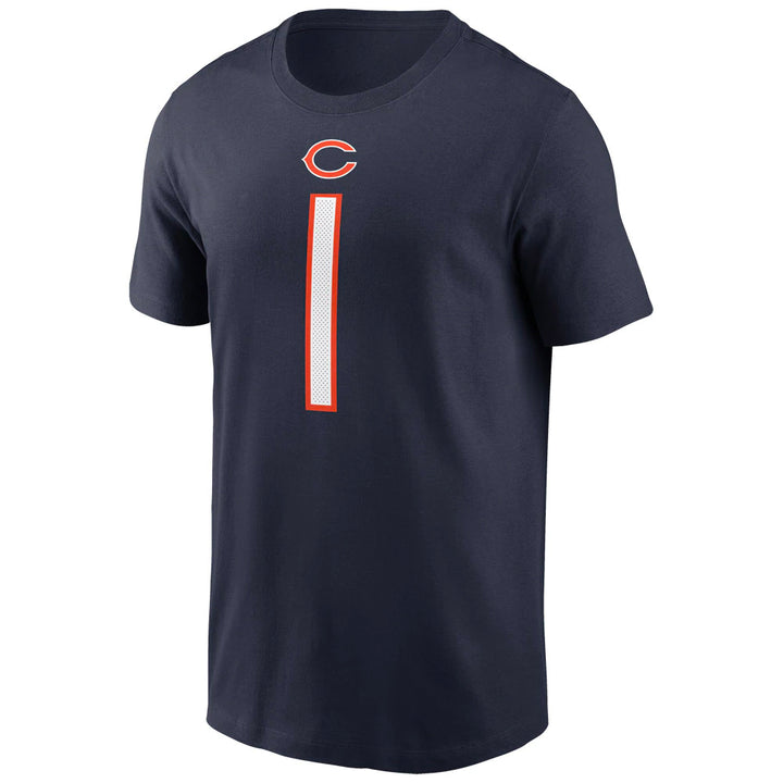 Justin Fields Chicago Bears 2021 NFL Player Name & Number Adult T-Shir -  Clark Street Sports