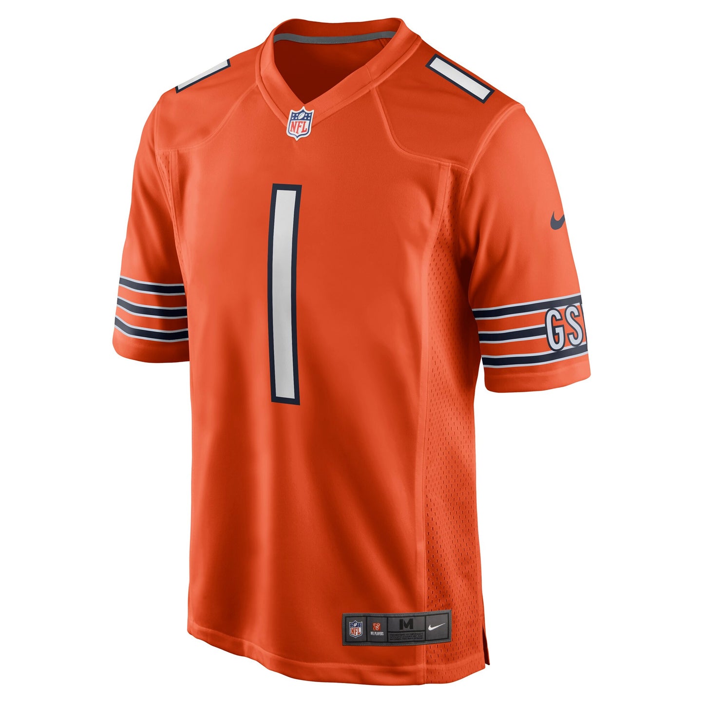 Justin Fields Chicago Bears Nike Orange Alternate Game Replica Jersey