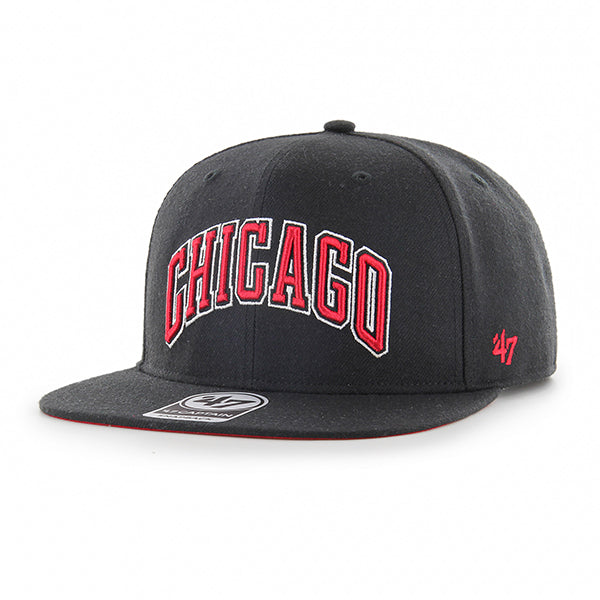 Chicago Bulls 47' Captain Black Snapback Hat