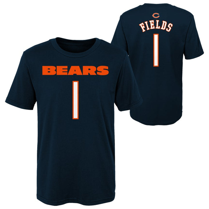 Justin Fields Chicago Bears Boys/Girls T-Shirt - Clark Street Sports
