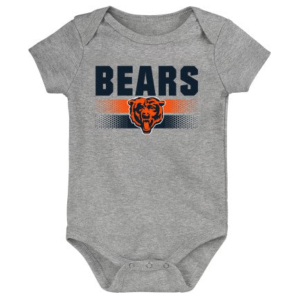 Justin Fields Chicago Bears Grey Baby Onesie