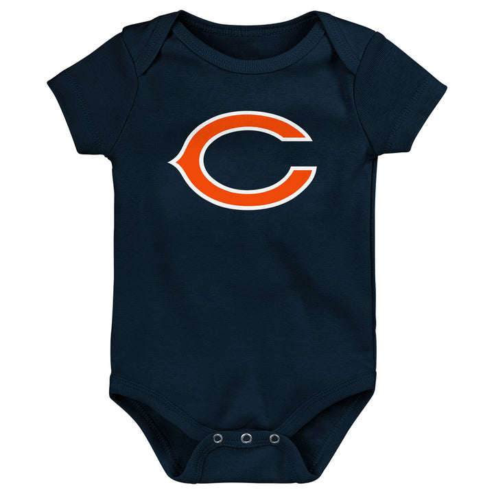 Chicago Bears Logo Navy Baby Onesie