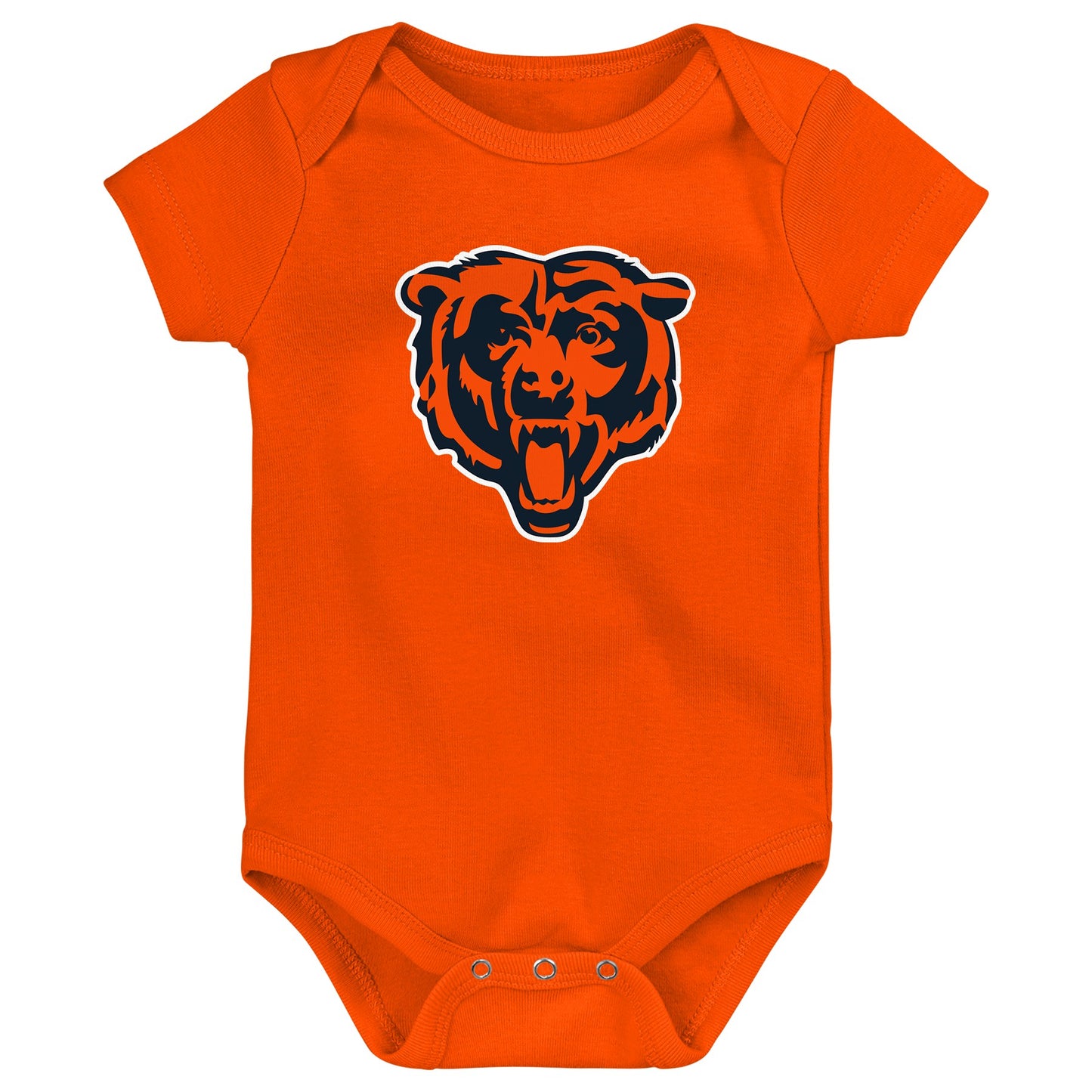 Chicago Bears Logo Orange Baby Onesie