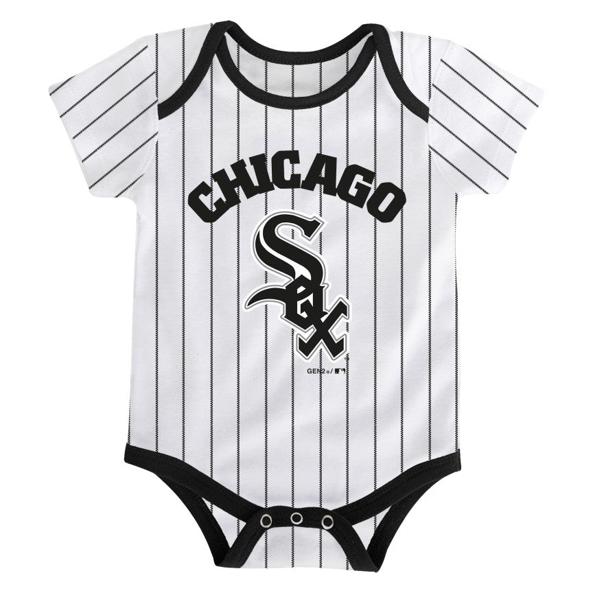 Chicago White Sox Women's Sox Pinstripe w/ Navy/Red Trim and Batterman -  Clark Street Sports