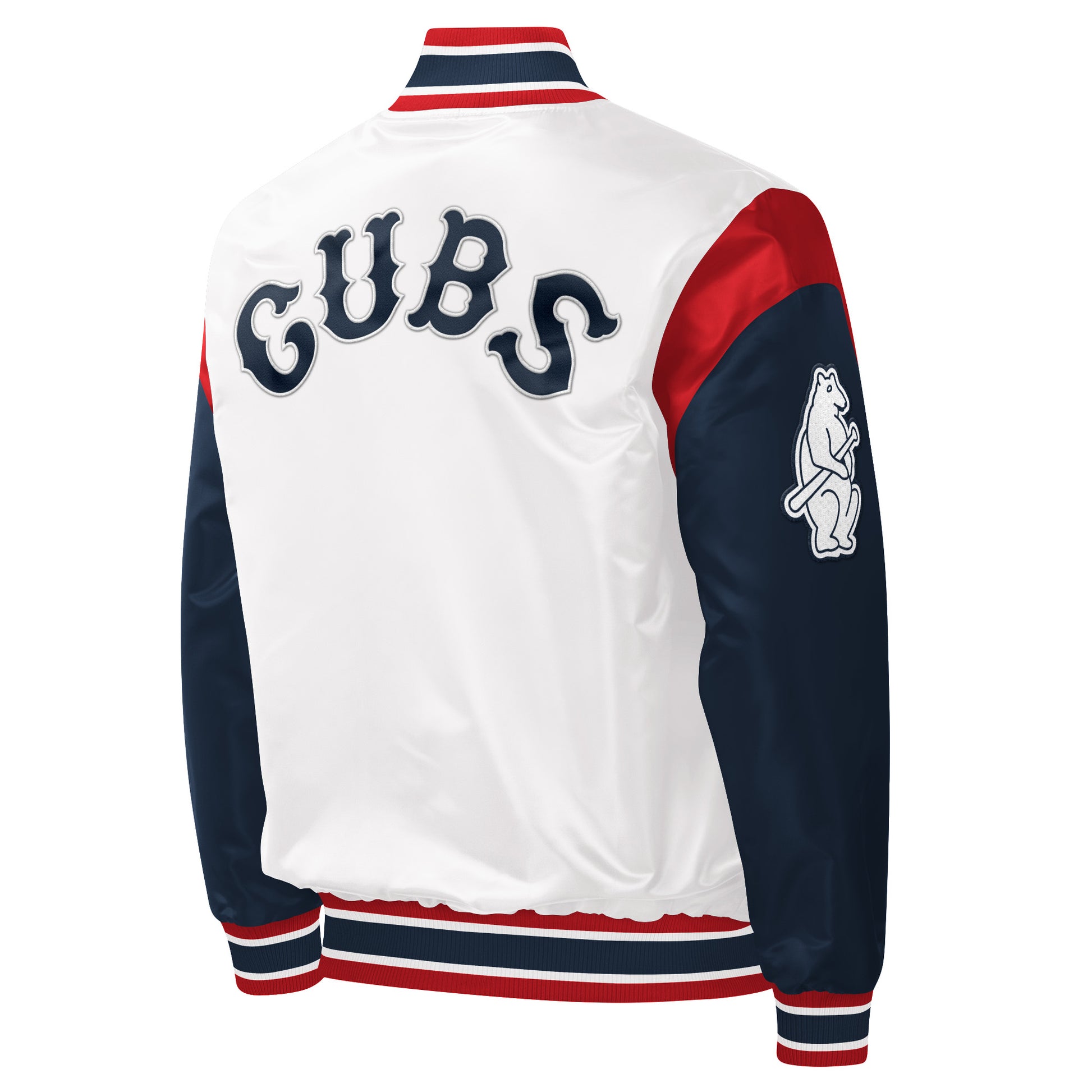 Chicago Cubs White/Red/Navy 1914 Logo Starter Jacket – Clark Street Sports