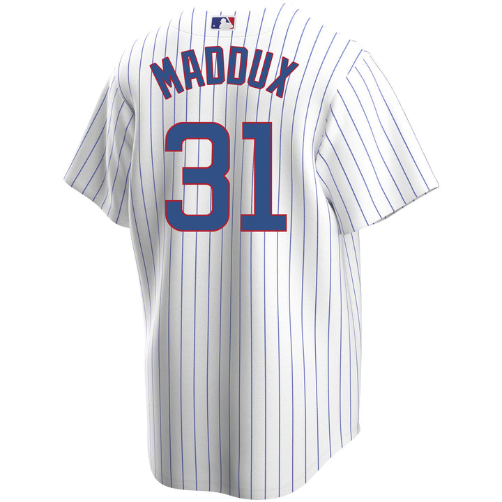 Greg Maddux Chicago Cubs Men's Home Jersey by Nike - Clark Street