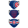 Chicago Cubs Matchday 3 Pack Face Covers