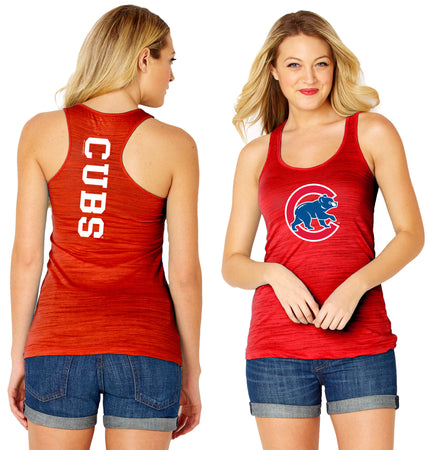 Chicago Cubs Blush Letter Tank - Clark Street Sports