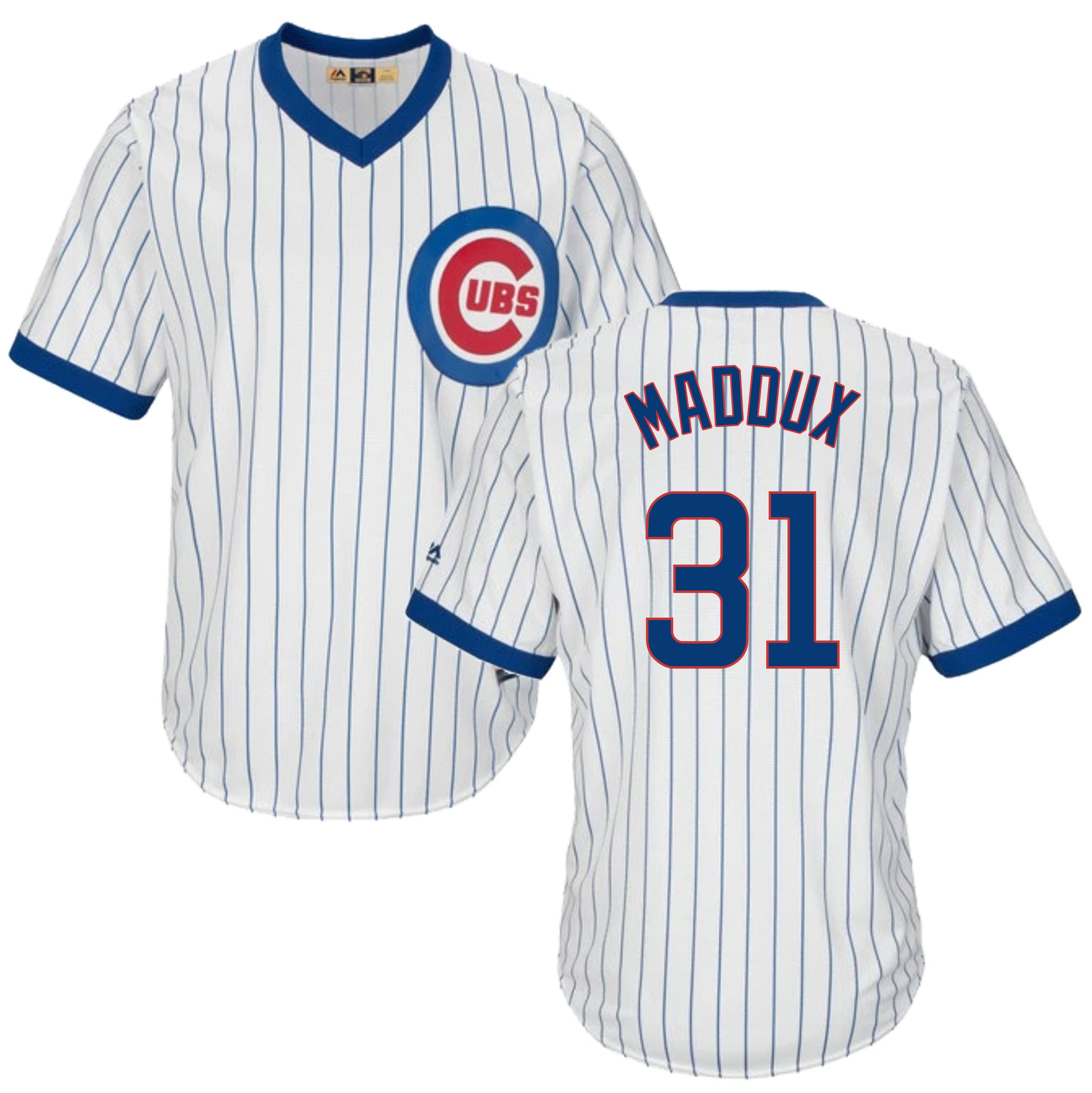 Youth Chicago Cubs Greg Maddux #31 Royal 2020 Road Cooperstown Collection Jersey