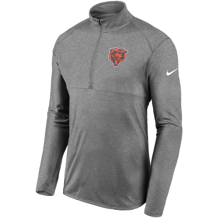 Chicago Bears Grey Nike 1/2 Zip Element Pullover
