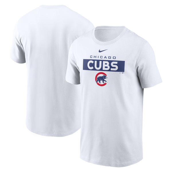 New era Team Logo Chicago Cubs Short Sleeve T-Shirt White