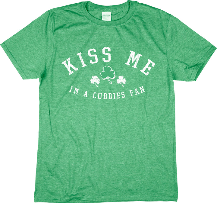 Clark Street Sports Kiss Me I'm A Cubbies Fan T-Shirt X-Large