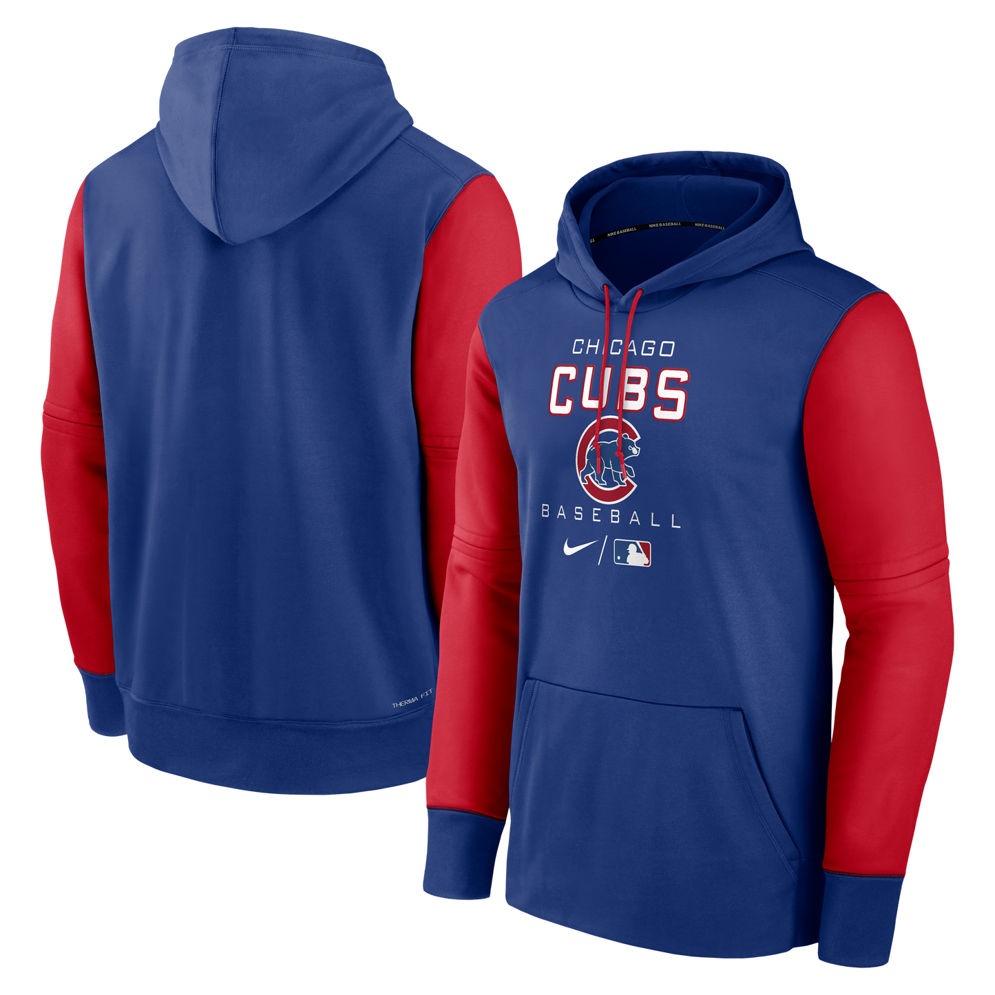 Chicago Cubs Nike Authentic Collection Performance Hoodie - Royal/Red