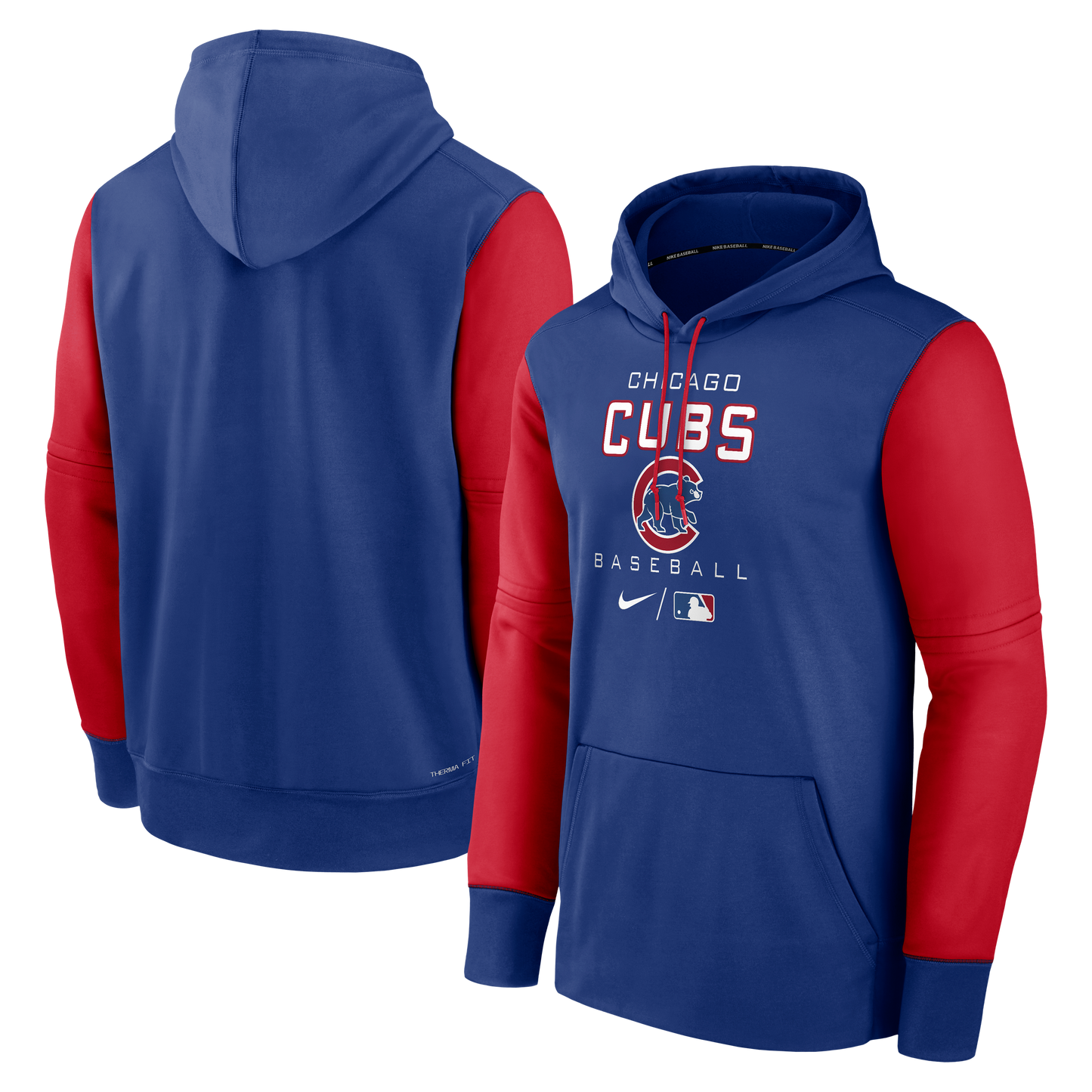 Chicago Cubs Nike Authentic Collection Performance Hoodie Royal Red Clark Street Sports