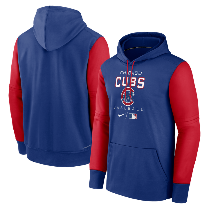 Chicago Cubs Nike Authentic Collection Performance Hoodie - Royal/Red