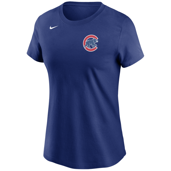 Chicago Cubs Nike Women's Royal Left Chest Logo T-Shirt - Clark