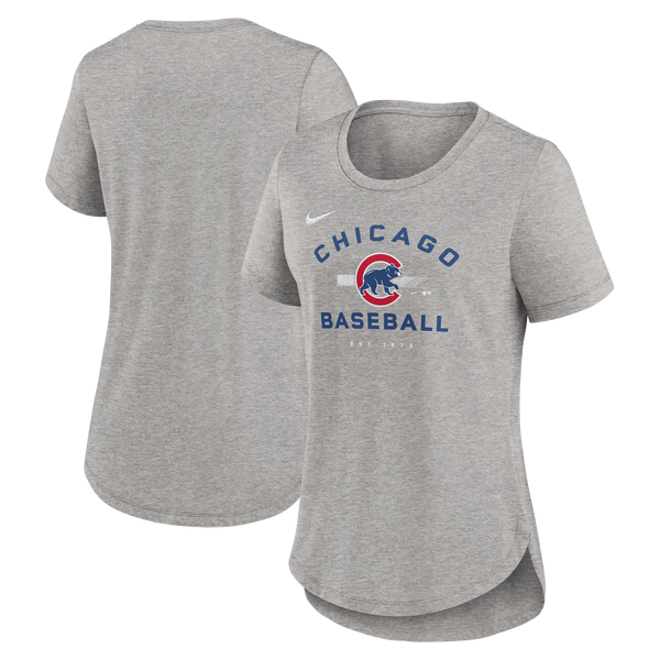 Women's New Era Cut Neck Chicago Cubs Tee Shirt MLB Baseball