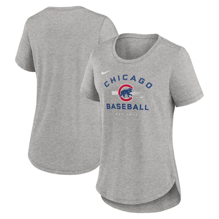 Chicago Cubs Nike Woman's Hot Prospect Tri-Blend T-Shirt